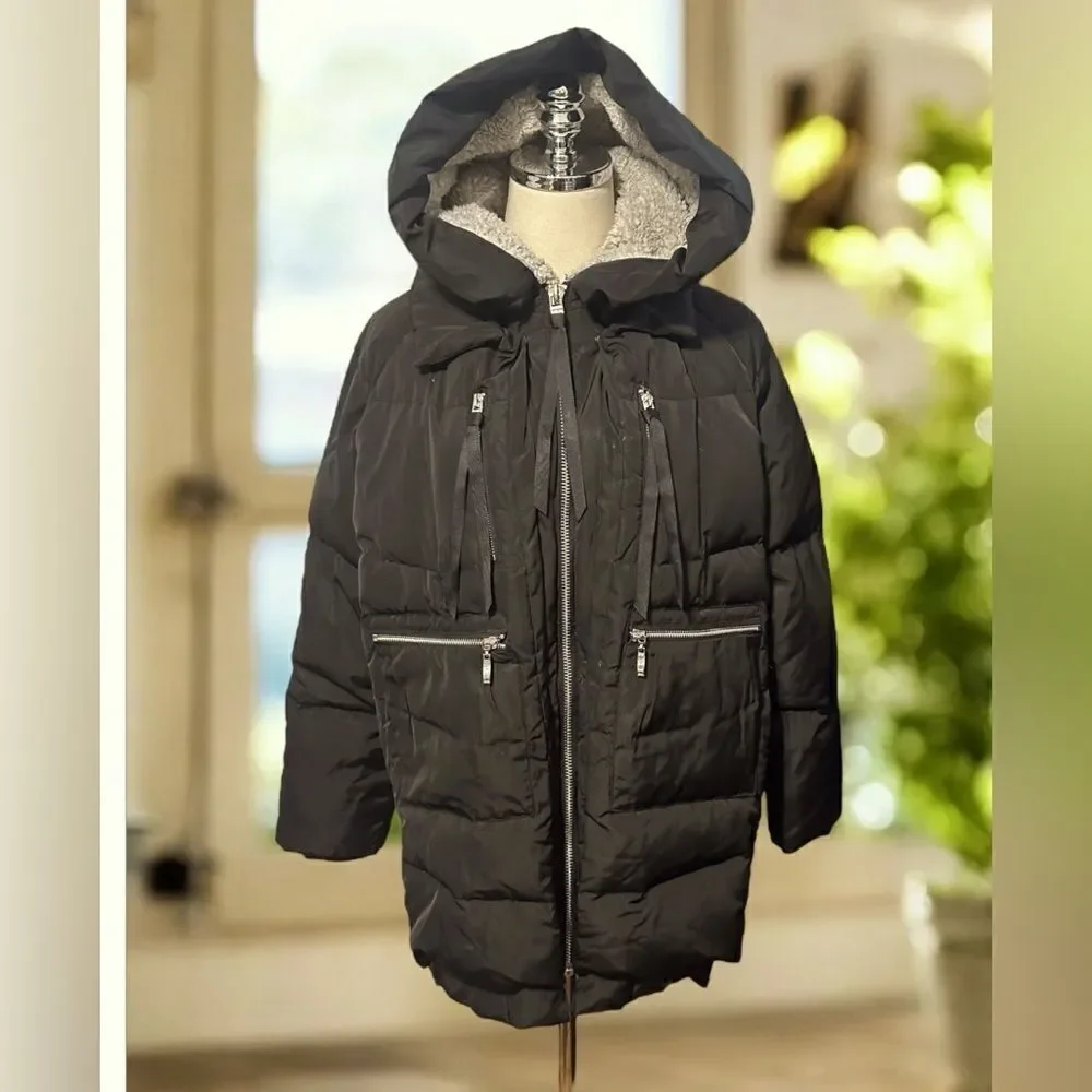 Orolay Winter Snow Insulated Thickened Down Feather Jacket Parka Size Small